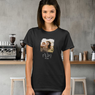 Mamma Etablerat skriptfoto T Shirt