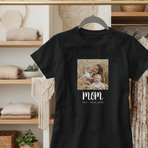 Mamma Etablerat skriptfoto T Shirt