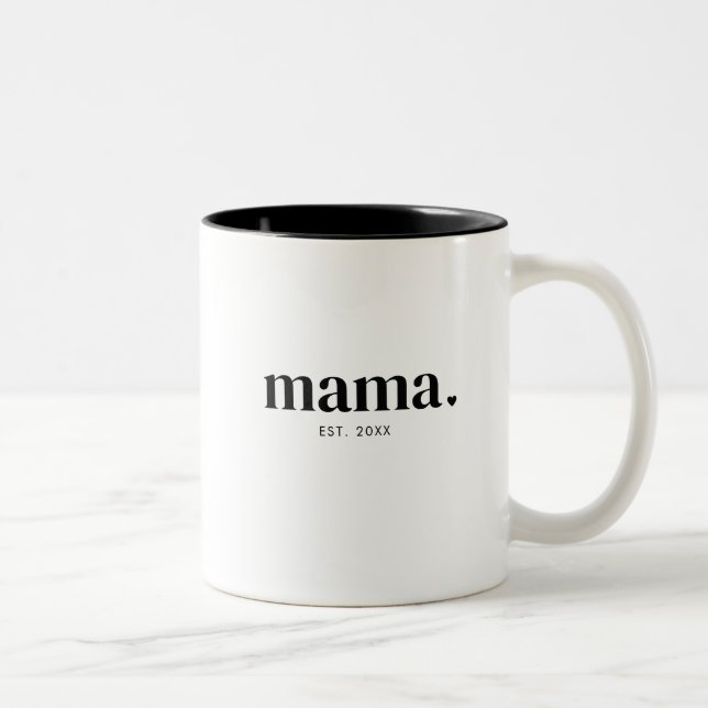 Mamma Etableringsår Två-Tonad Mugg (Höger)
