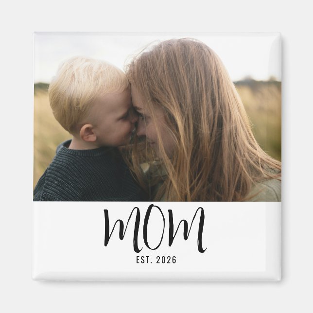 Mamma Etablished Foto Present  Magnet (Framsidan)