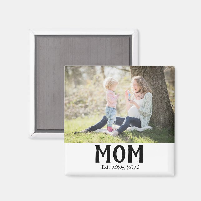 Mamma Etablished Foto Present Magnet (Front/Back)