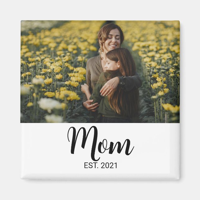 Mamma Etablished Foto Present Magnet (Framsidan)