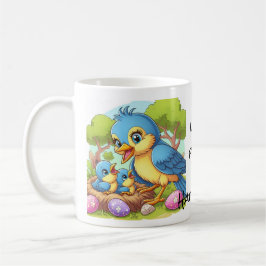 Mamma fågel Mors dag Kaffemugg