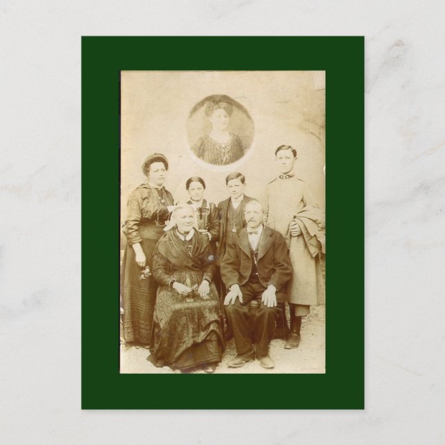 mamma familj vykort (Framsida)