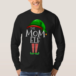 Mamma-familjen Elf som matchar julgåvan Mamma T Shirt