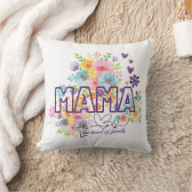 Mamma familjens hjärta Trendig design 