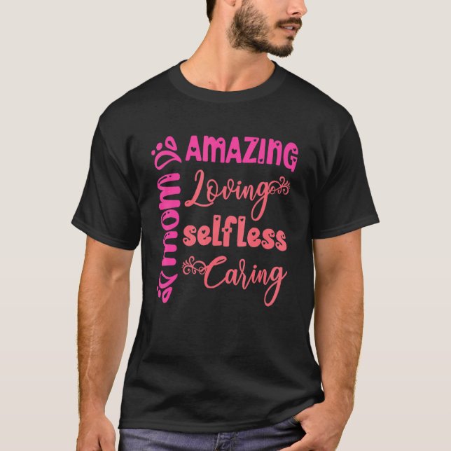 Mamma Fantastisk Loving Selfless Caring Lycklig Mo T Shirt (Framsida)