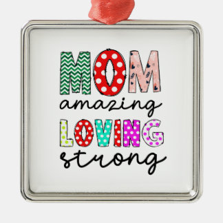 Mamma Fantastisk Loving Strong Julgransprydnad Metall