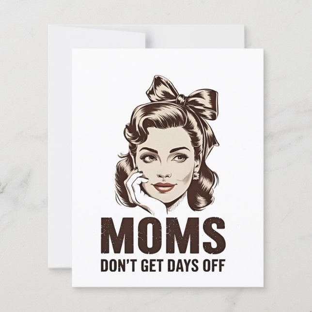 Mamma får inte dagar utanför Mors dag Mamma (Framsida)