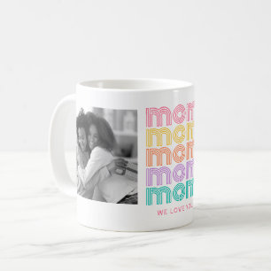 Mamma Färggrafik för text och foton från Bright Kaffemugg