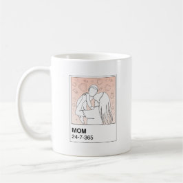 Mamma-färgruta Kaffemugg