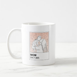 Mamma-färgruta Kaffemugg
