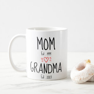 Mamma, farmor #2, Fist Time Grandma,Gift New Grand Kaffemugg