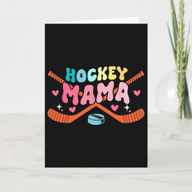 Mamma Fars dag kostym Hockeyspelare Fan Älskare  Kort (Framsida)