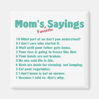 Mamma favorit ord på gåvor till henne. magnet