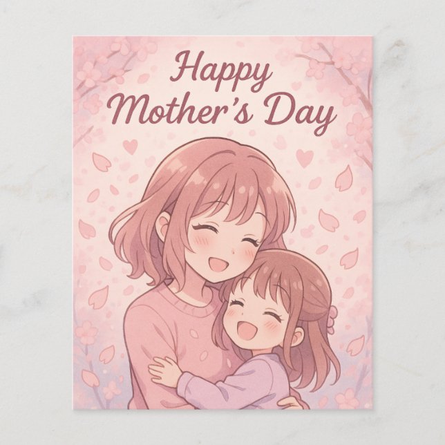 Mamma Favorite Färg Mors dag Card Flygblad (Framsidan)