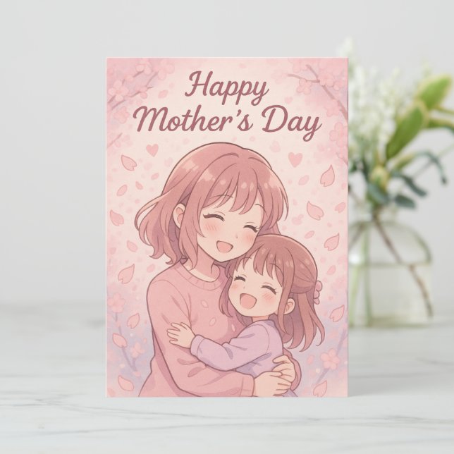 Mamma Favorite Färg Mors dag Card Julkort (Stående Fram)