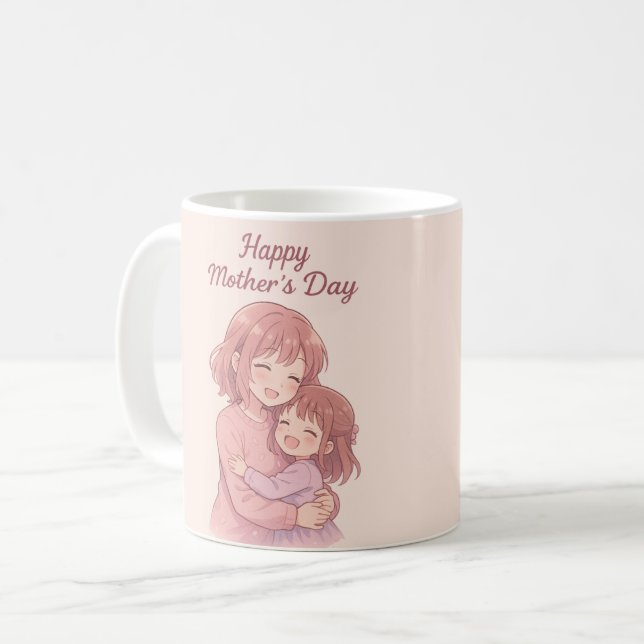 Mamma Favorite Färg Mors dag Card Kaffemugg (Framsida vänster)