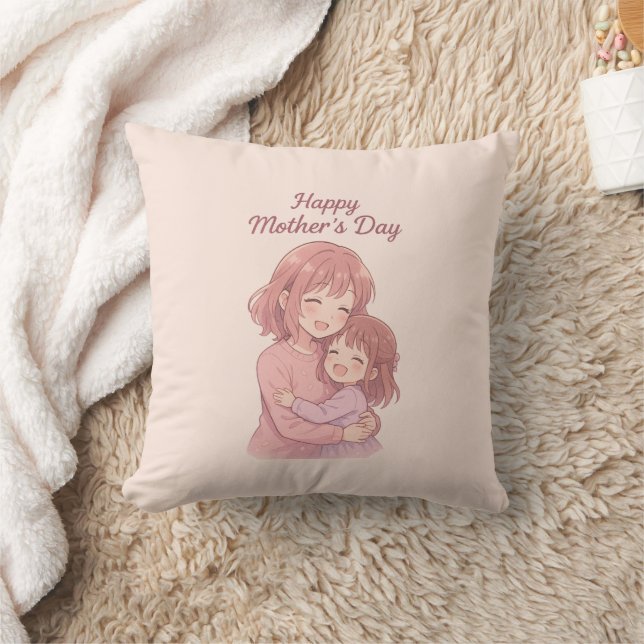 Mamma Favorite Färg Mors dag Card Kudde (Filt)