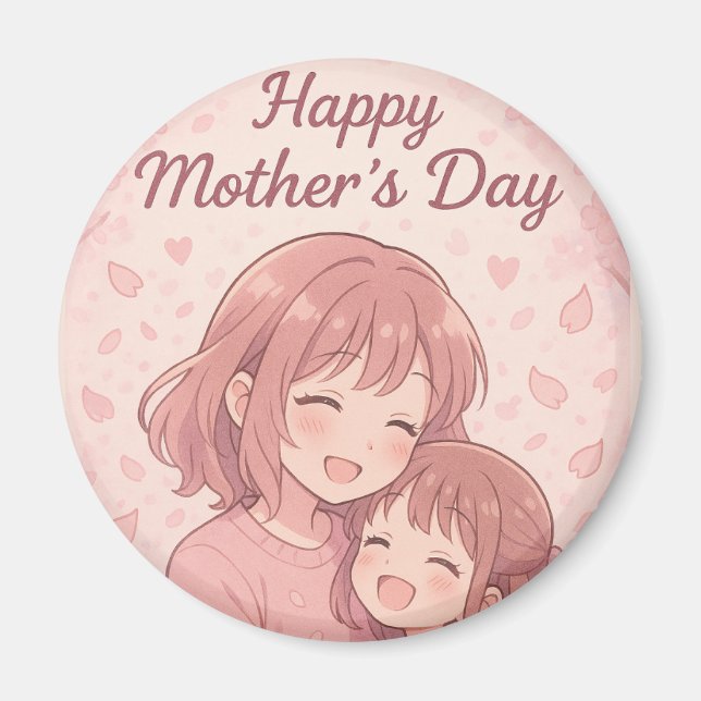 Mamma Favorite Färg Mors dag Card Magnet (Framsidan)