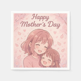 Mamma Favorite Färg Mors dag Card Pappersservett