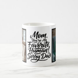 Mamma Favoritmänniska Ursäkta Pappa Roligt Anpassa Kaffemugg