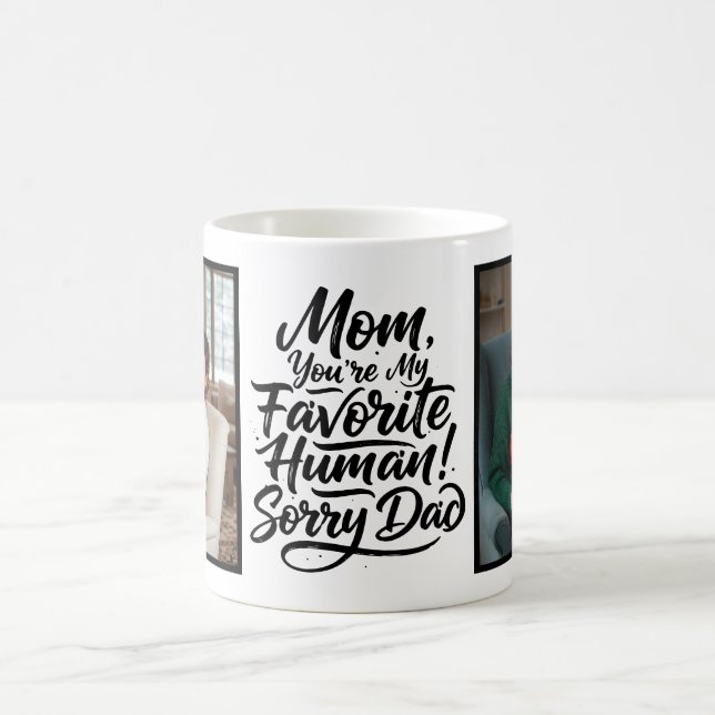 Mamma Favoritmänniska Ursäkta Pappa Roligt Anpassa Kaffemugg (Center)