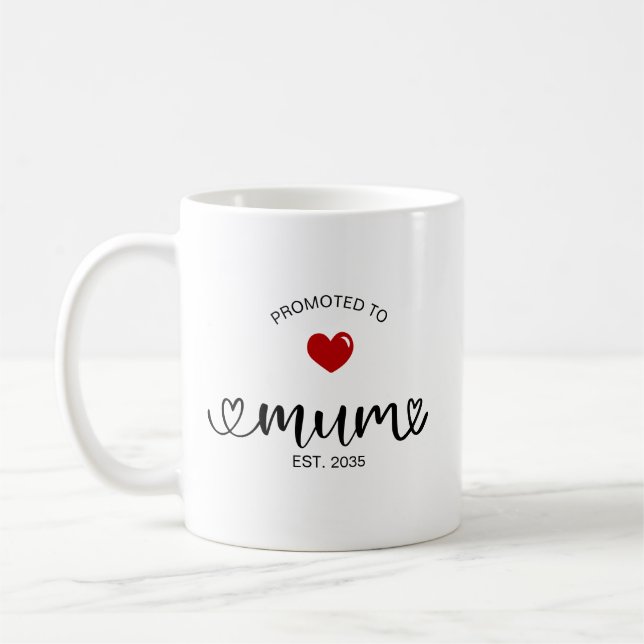 Mamma Fick Ny Mammapresent Kaffemugg (Vänster)