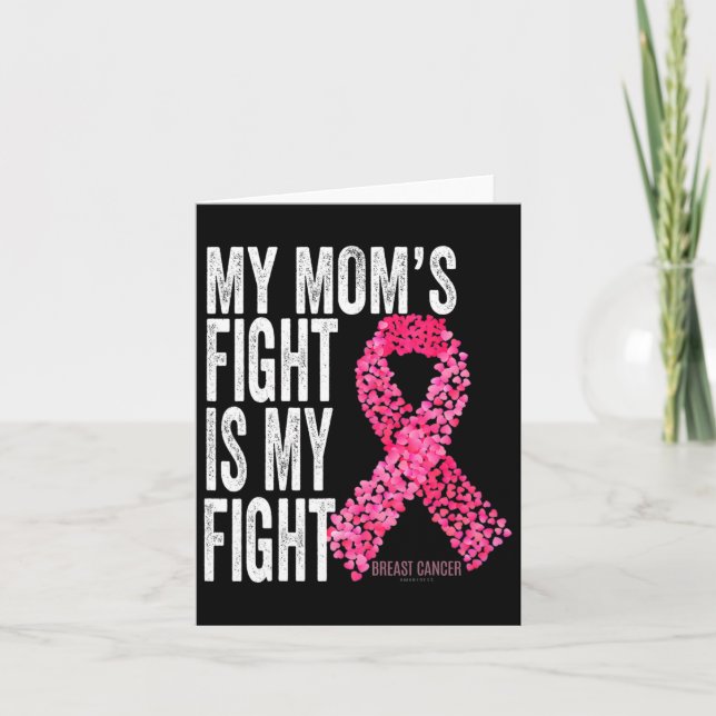 Mamma Fight är min kamp mot bröstcancer Gi Kort (Framsida)