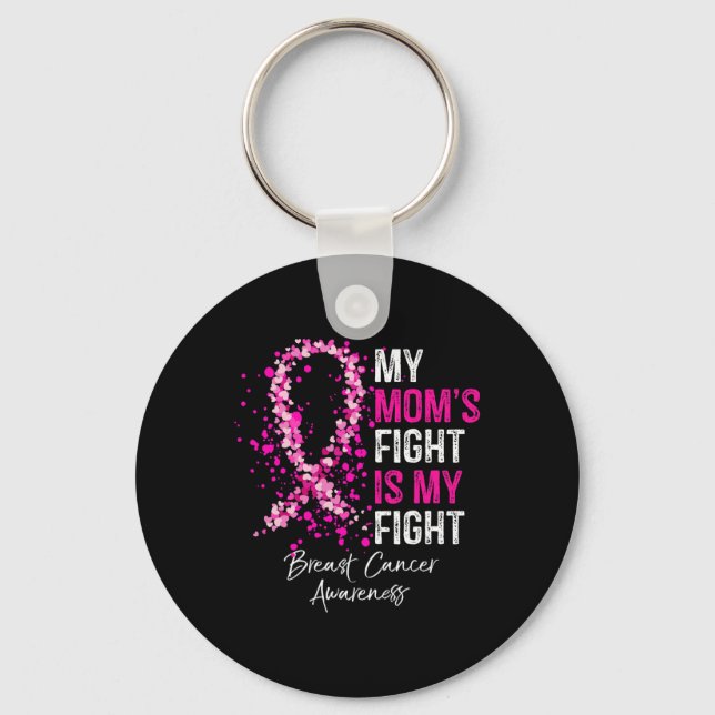 Mamma Fight är min kamp mot bröstcancer Gi Nyckelring (Framsida)