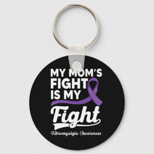Mamma Fight är min Lila Fibromyalgia Awaren Nyckelring