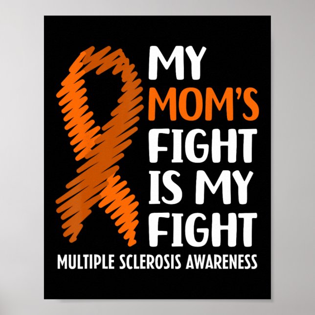 Mamma Fight Många Sclerosis Awareness Poster (Framsidan)
