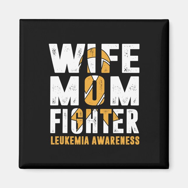 Mamma Fighter Leukemia Awareness Magnet (Framsidan)