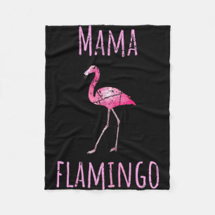 Mamma flamingo sommar fågel tropisk djur fleecefilt
