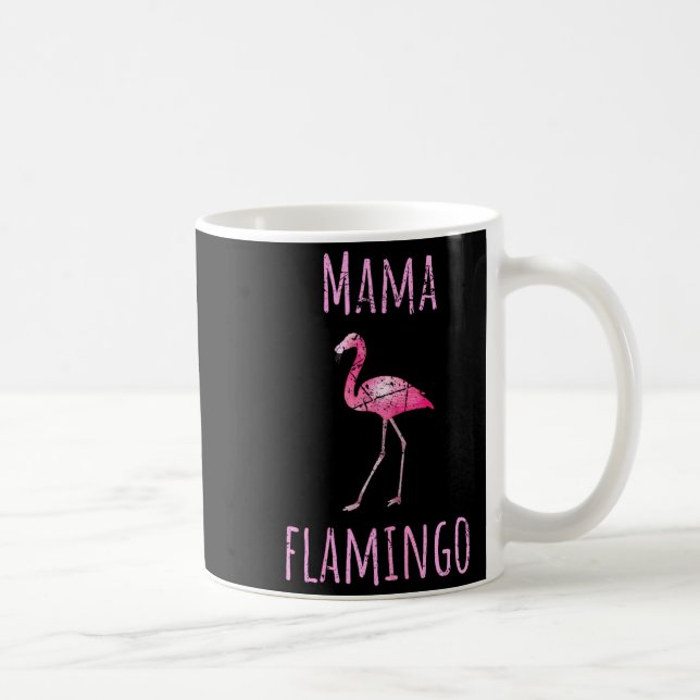 Mamma flamingo sommar fågel tropisk djur kaffemugg (Höger)