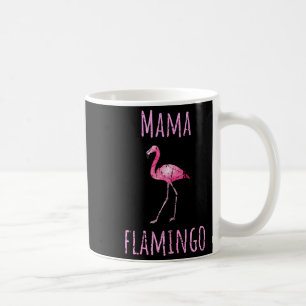 Mamma flamingo tropisk sommar djur akvarell kaffemugg