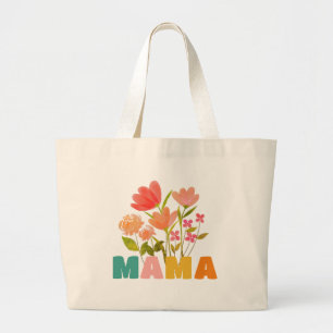 Mamma Flower Tote Jumbo Tygkasse
