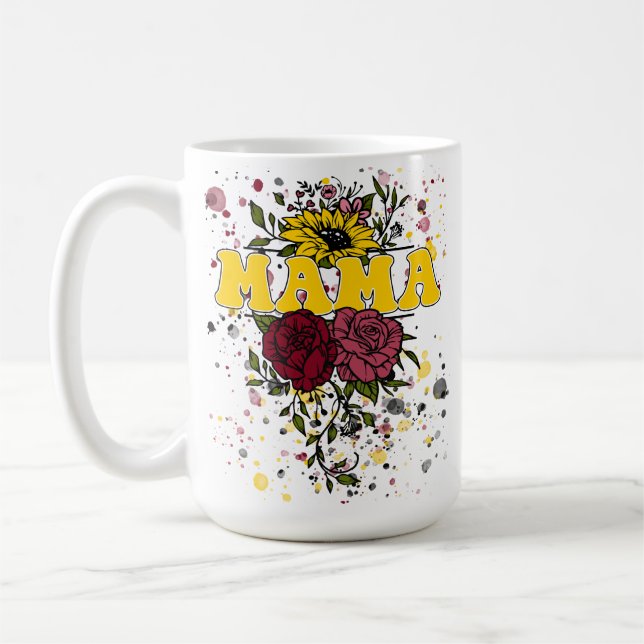 Mamma Flowers Kaffemugg (Vänster)