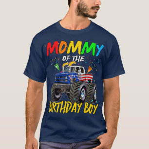 Mamma Födelsedagspojken Monster Lastbil födelsedag T Shirt