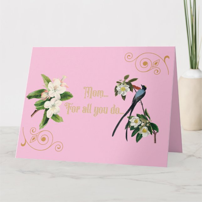 Mamma...för allt du gör... Kort (Framsida)