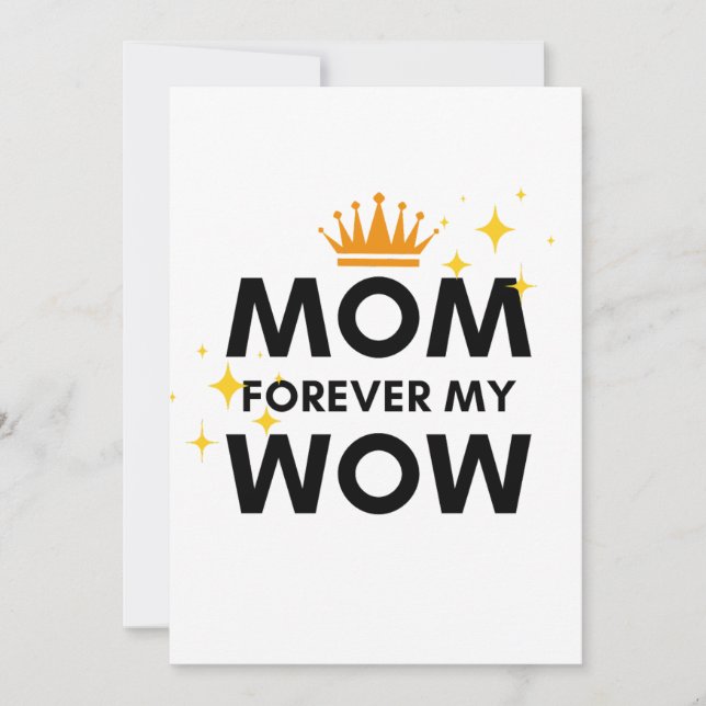 Mamma för alltid min mamma, vykort (Framsida)
