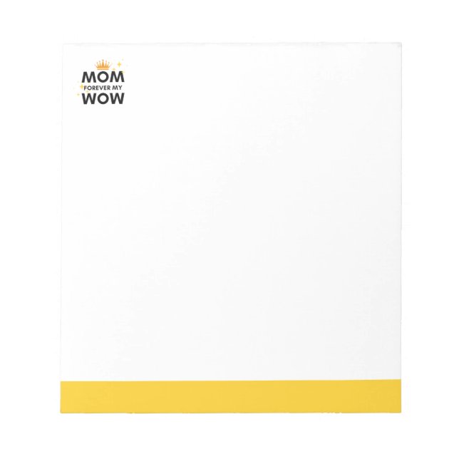 Mamma för alltid min mamma, vykort anteckningsblock (Framsida)