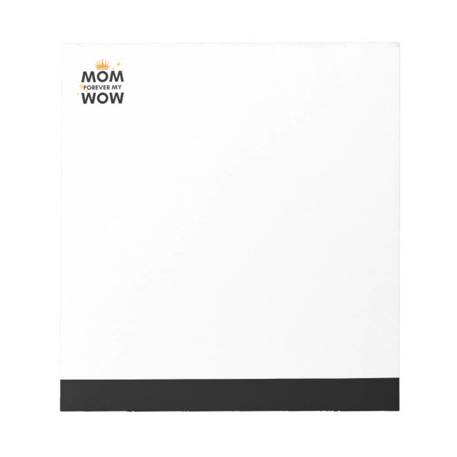 Mamma för alltid min mamma, vykort anteckningsblock (Framsida)
