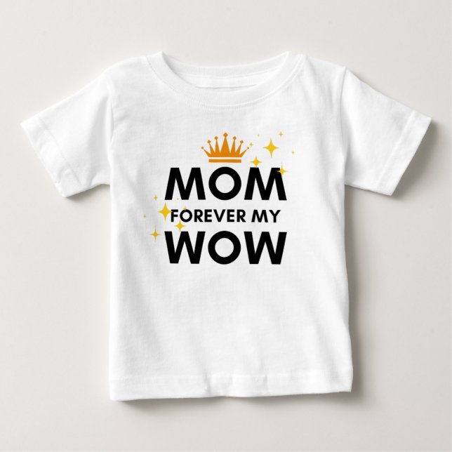 Mamma för alltid min wow t shirt (Framsida)