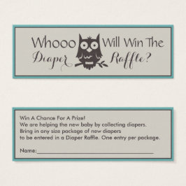 Mamma för att bli babyåkare Uggla Litet Visitkort