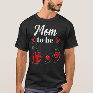 Mamma för att bli Ladybug Baby Shower T Shirt