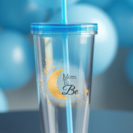 Mamma för att vara blå.. Vi är över Måne babydusch Take Away Mugg