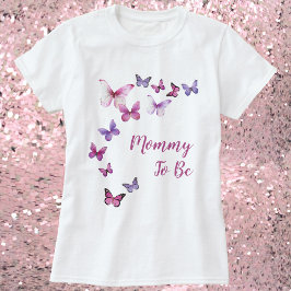 Mamma för att vara en liten fjäril-babystötare t shirt