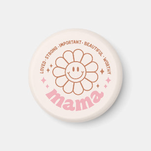 Mamma för blommigt magnet