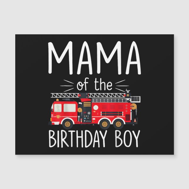 Mamma för brandsläckare i Birthday Boy Lastbil Fa (Framsida)